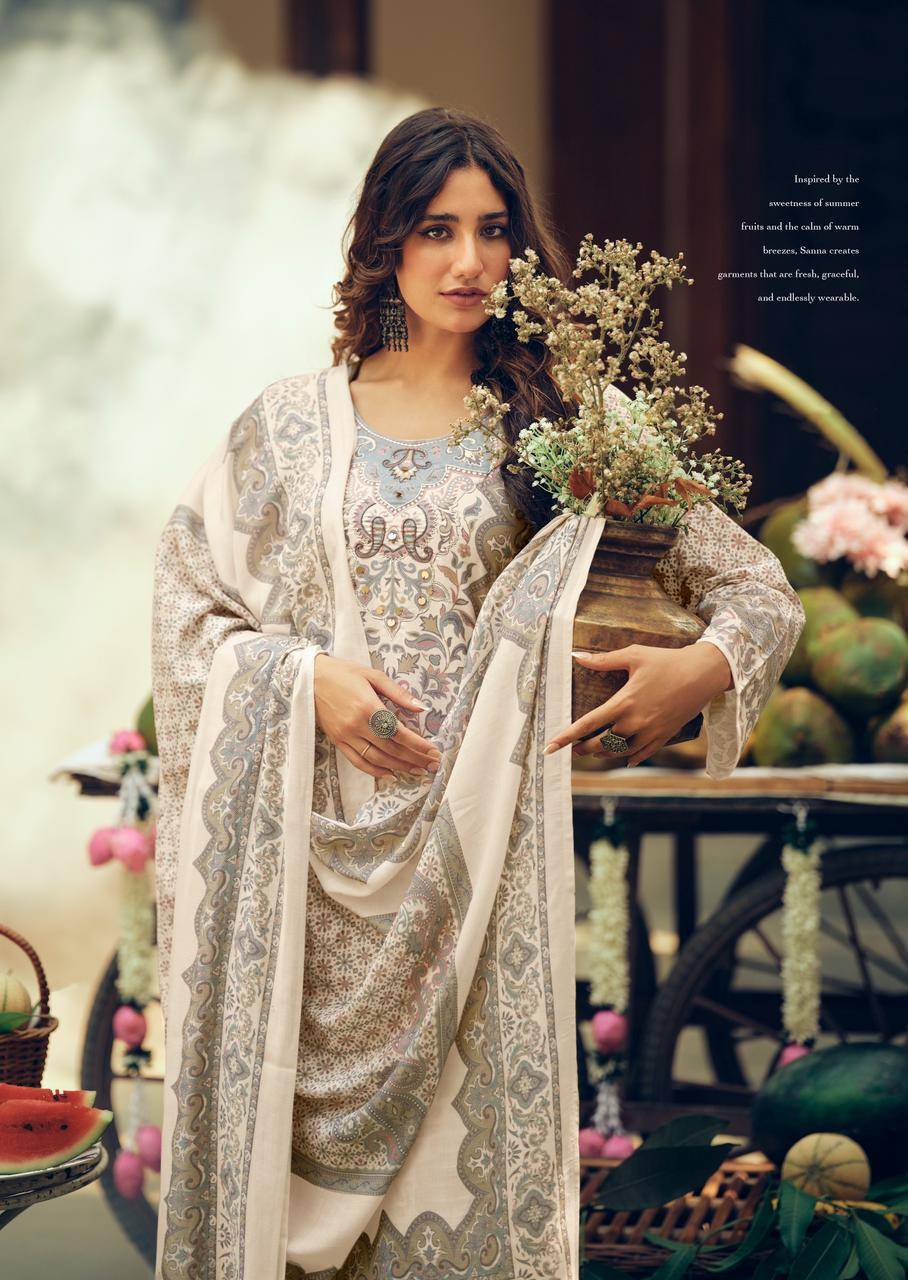  Tropical stories by SANNA FASHION 11173 To 11178 Series Beautiful Fancy Stylish Colourful casual wear Pure Milanz cottonDresses At Wholesale Price